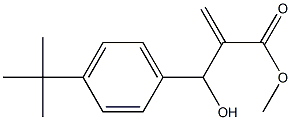 methyl 2-[(4-tert-butylphenyl)(hydroxy)methyl]prop-2-enoate 结构式