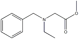 methyl 2-[benzyl(ethyl)amino]acetate 结构式