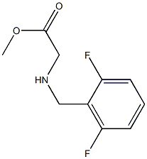 methyl 2-{[(2,6-difluorophenyl)methyl]amino}acetate 结构式