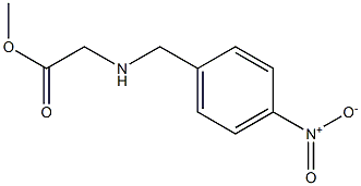 methyl 2-{[(4-nitrophenyl)methyl]amino}acetate 结构式