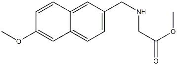 methyl 2-{[(6-methoxynaphthalen-2-yl)methyl]amino}acetate 结构式