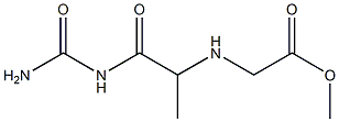 methyl 2-{[1-(carbamoylamino)-1-oxopropan-2-yl]amino}acetate 结构式