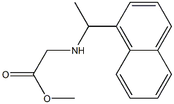 methyl 2-{[1-(naphthalen-1-yl)ethyl]amino}acetate 结构式