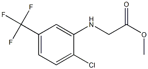 methyl 2-{[2-chloro-5-(trifluoromethyl)phenyl]amino}acetate 结构式