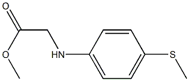 methyl 2-{[4-(methylsulfanyl)phenyl]amino}acetate 结构式