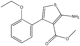 methyl 2-amino-4-(2-ethoxyphenyl)thiophene-3-carboxylate 结构式