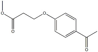 methyl 3-(4-acetylphenoxy)propanoate 结构式