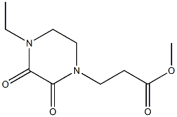 methyl 3-(4-ethyl-2,3-dioxopiperazin-1-yl)propanoate 结构式