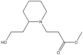 methyl 3-[2-(2-hydroxyethyl)piperidin-1-yl]propanoate 结构式