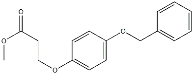 methyl 3-[4-(benzyloxy)phenoxy]propanoate 结构式