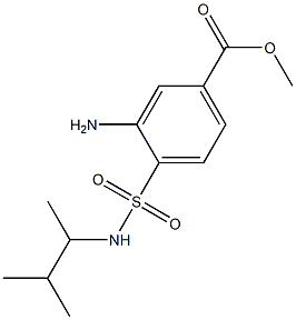 methyl 3-amino-4-[(3-methylbutan-2-yl)sulfamoyl]benzoate 结构式
