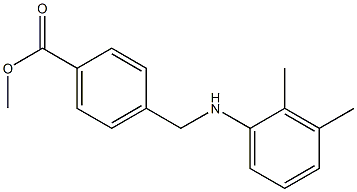 methyl 4-{[(2,3-dimethylphenyl)amino]methyl}benzoate 结构式