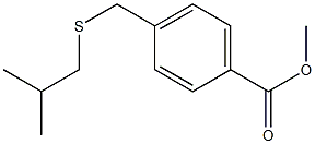 methyl 4-{[(2-methylpropyl)sulfanyl]methyl}benzoate 结构式