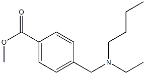 methyl 4-{[butyl(ethyl)amino]methyl}benzoate 结构式