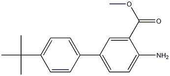 methyl 4-amino-4'-tert-butyl-1,1'-biphenyl-3-carboxylate 结构式
