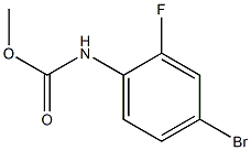 methyl N-(4-bromo-2-fluorophenyl)carbamate 结构式
