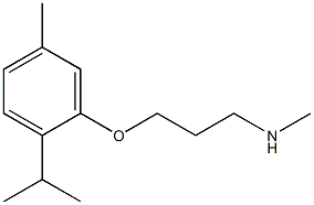 methyl({3-[5-methyl-2-(propan-2-yl)phenoxy]propyl})amine 结构式