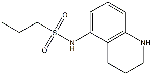 N-(1,2,3,4-tetrahydroquinolin-5-yl)propane-1-sulfonamide 结构式