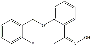 N-(1-{2-[(2-fluorophenyl)methoxy]phenyl}ethylidene)hydroxylamine 结构式