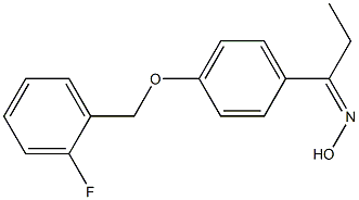 N-(1-{4-[(2-fluorophenyl)methoxy]phenyl}propylidene)hydroxylamine 结构式