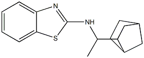 N-(1-{bicyclo[2.2.1]heptan-2-yl}ethyl)-1,3-benzothiazol-2-amine 结构式