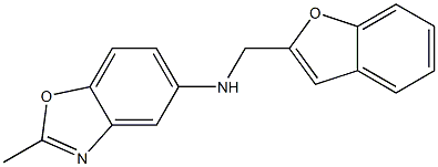 N-(1-benzofuran-2-ylmethyl)-2-methyl-1,3-benzoxazol-5-amine 结构式