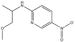 N-(1-methoxypropan-2-yl)-5-nitropyridin-2-amine 结构式