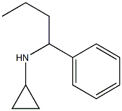 N-(1-phenylbutyl)cyclopropanamine 结构式