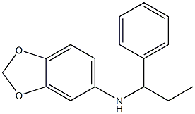 N-(1-phenylpropyl)-2H-1,3-benzodioxol-5-amine 结构式