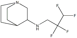 N-(2,2,3,3-tetrafluoropropyl)-1-azabicyclo[2.2.2]octan-3-amine 结构式