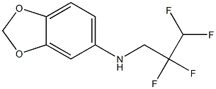 N-(2,2,3,3-tetrafluoropropyl)-2H-1,3-benzodioxol-5-amine 结构式