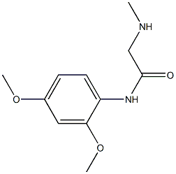N-(2,4-dimethoxyphenyl)-2-(methylamino)acetamide 结构式