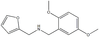 N-(2,5-dimethoxybenzyl)-N-(2-furylmethyl)amine 结构式