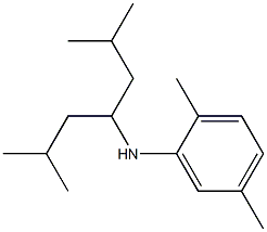 N-(2,6-dimethylheptan-4-yl)-2,5-dimethylaniline 结构式