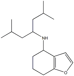N-(2,6-dimethylheptan-4-yl)-4,5,6,7-tetrahydro-1-benzofuran-4-amine 结构式