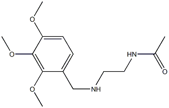 N-(2-{[(2,3,4-trimethoxyphenyl)methyl]amino}ethyl)acetamide 结构式