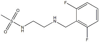 N-(2-{[(2,6-difluorophenyl)methyl]amino}ethyl)methanesulfonamide 结构式