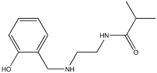 N-(2-{[(2-hydroxyphenyl)methyl]amino}ethyl)-2-methylpropanamide 结构式