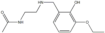 N-(2-{[(3-ethoxy-2-hydroxyphenyl)methyl]amino}ethyl)acetamide 结构式