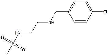 N-(2-{[(4-chlorophenyl)methyl]amino}ethyl)methanesulfonamide 结构式