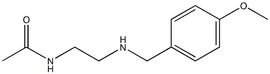 N-(2-{[(4-methoxyphenyl)methyl]amino}ethyl)acetamide 结构式