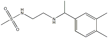 N-(2-{[1-(3,4-dimethylphenyl)ethyl]amino}ethyl)methanesulfonamide 结构式