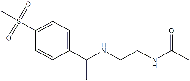 N-(2-{[1-(4-methanesulfonylphenyl)ethyl]amino}ethyl)acetamide 结构式