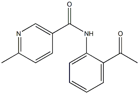 N-(2-acetylphenyl)-6-methylnicotinamide 结构式