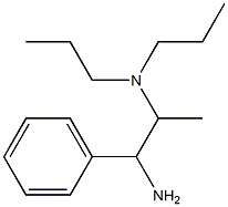 N-(2-amino-1-methyl-2-phenylethyl)-N,N-dipropylamine 结构式