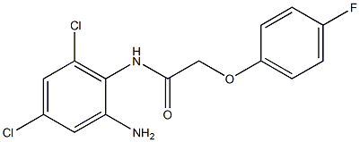 N-(2-amino-4,6-dichlorophenyl)-2-(4-fluorophenoxy)acetamide 结构式
