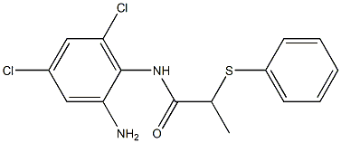 N-(2-amino-4,6-dichlorophenyl)-2-(phenylsulfanyl)propanamide 结构式