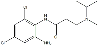 N-(2-amino-4,6-dichlorophenyl)-3-[methyl(propan-2-yl)amino]propanamide 结构式