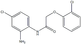 N-(2-amino-4-chlorophenyl)-2-(2-chlorophenoxy)acetamide 结构式