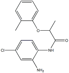 N-(2-amino-4-chlorophenyl)-2-(2-methylphenoxy)propanamide 结构式